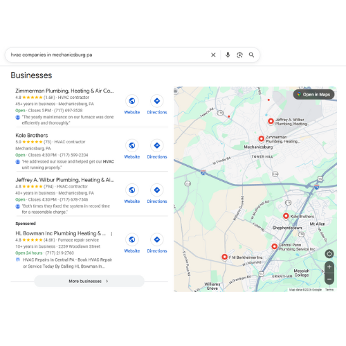 Local SEO Results for Contractors