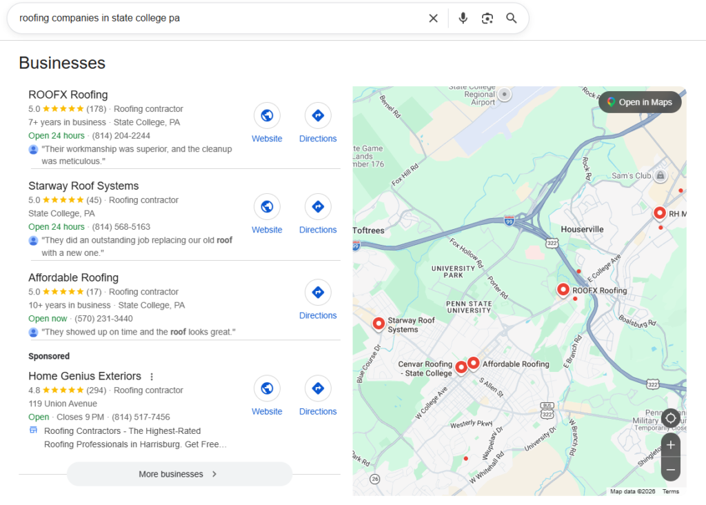 Local SEO in State College