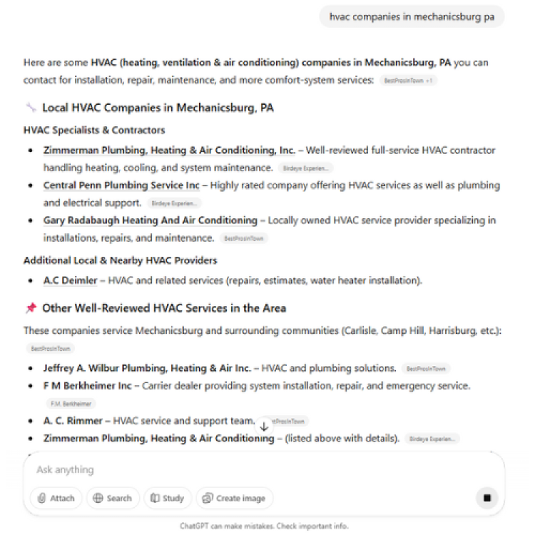 AI SEO Results for Contractors