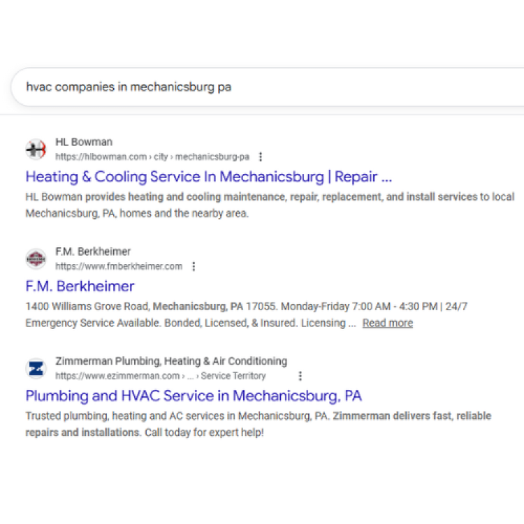 Traditional SEO Results for Contractors